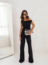 Sexy Jumpsuits For Women Falling Straps Business Rompers Elegant Straight Long Pants Rompers Fastened With A Zipper On The Side. - LUXURY CLOTHESMy store Sexy Jumpsuits For Women Falling Straps Business Rompers Elegant Straight Long Pants Rompers Fastened With A Zipper On The Side. My store