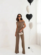 Sexy Jumpsuits For Women Falling Straps Business Rompers Elegant Straight Long Pants Rompers Fastened With A Zipper On The Side. - LUXURY CLOTHESMy store Sexy Jumpsuits For Women Falling Straps Business Rompers Elegant Straight Long Pants Rompers Fastened With A Zipper On The Side. My store