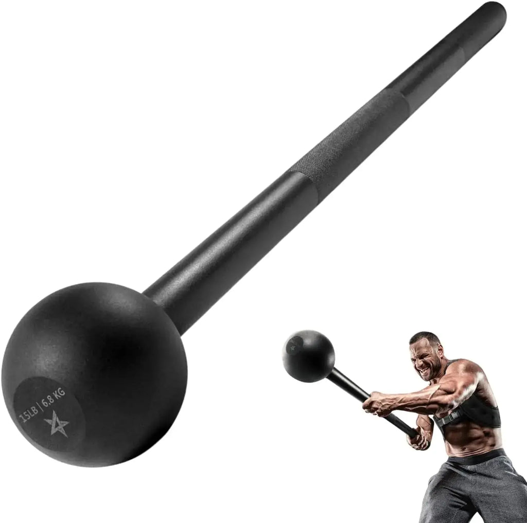 Steel Mace Bell for Strength Training, Support Full Body, Muscles, Shoulder, Grips & Forearms Workouts, Stretching 5, 7, 10, 15, 20, 25, 30 LB for Woman & Man - LUXURY CLOTHESLuxeSteel Mace Bell for Strength Training, Support Full Body, Muscles, Shoulder, Grips & Forearms Workouts, Stretching 5, 7, 10, 15, 20, 25, 30 LB for Woman & Man