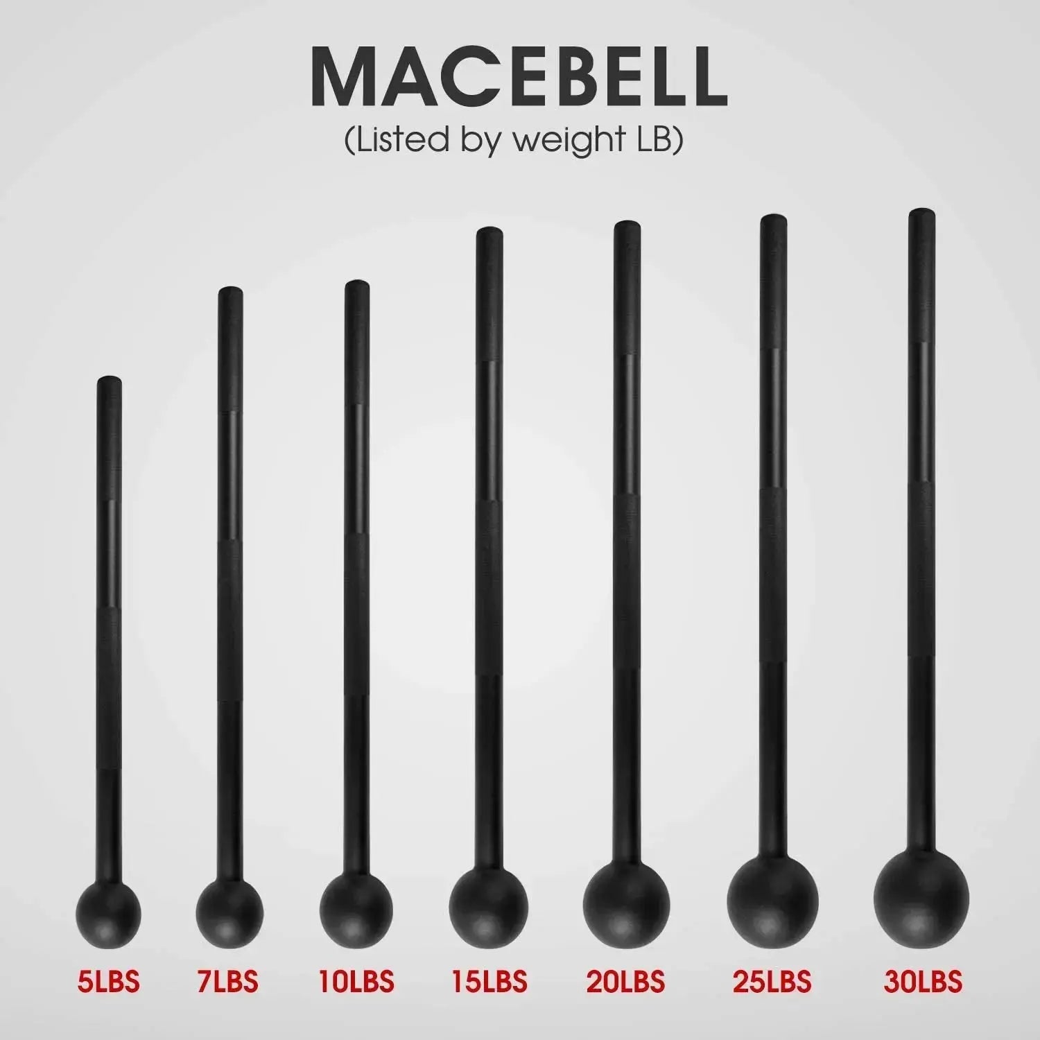 Steel Mace Bell for Strength Training, Support Full Body, Muscles, Shoulder, Grips & Forearms Workouts, Stretching 5, 7, 10, 15, 20, 25, 30 LB for Woman & Man - LUXURY CLOTHESLuxeSteel Mace Bell for Strength Training, Support Full Body, Muscles, Shoulder, Grips & Forearms Workouts, Stretching 5, 7, 10, 15, 20, 25, 30 LB for Woman & Man