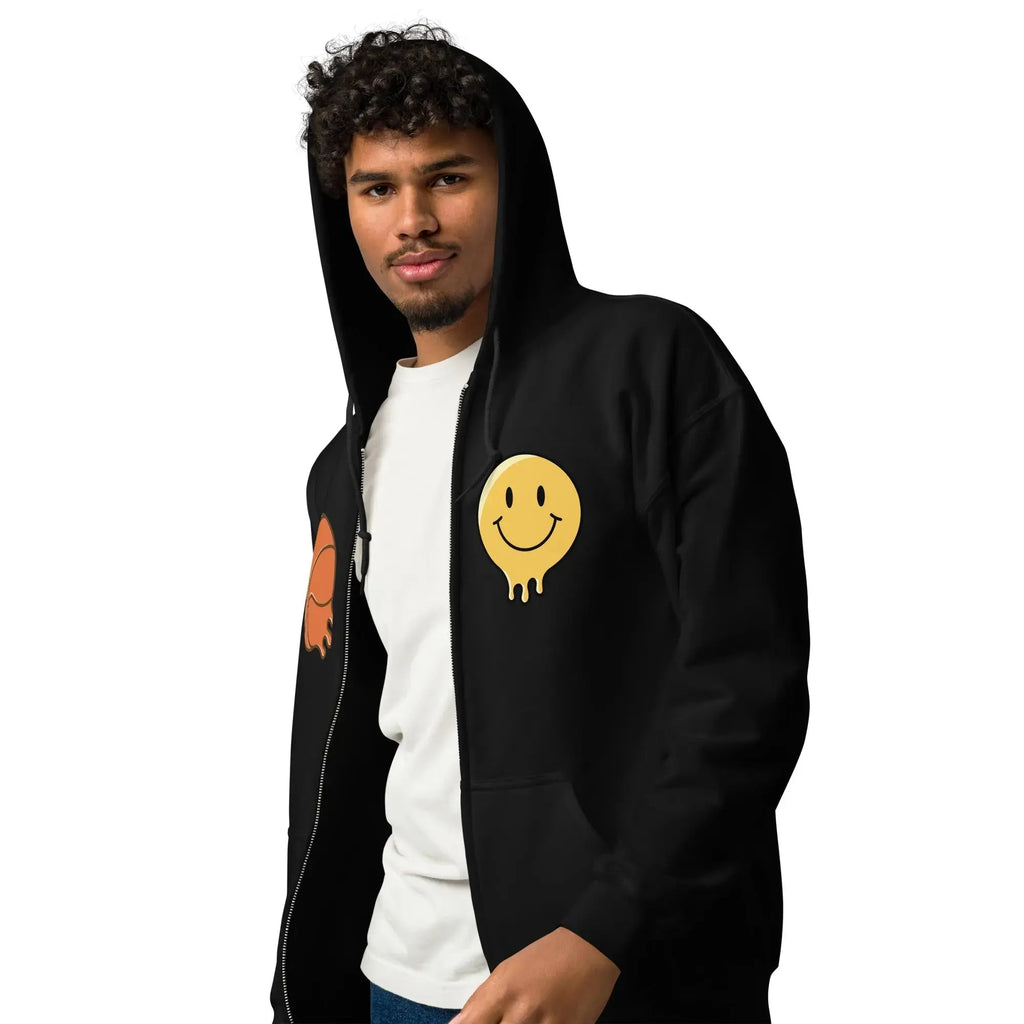 Unisex heavy blend zip hoodie - LUXURY CLOTHESMy store Product mockup