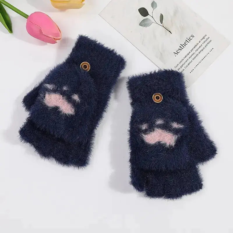 Winter Cat Claw Knit Gloves - LUXURY CLOTHESLUXURY CLOTHINGWinter Cat Claw Knit Gloves LUXURY CLOTHING