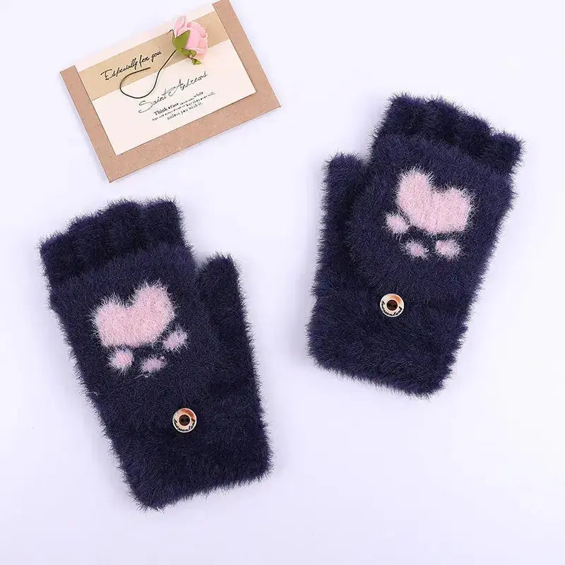 Winter Cat Claw Knit Gloves - LUXURY CLOTHESLUXURY CLOTHINGWinter Cat Claw Knit Gloves LUXURY CLOTHING