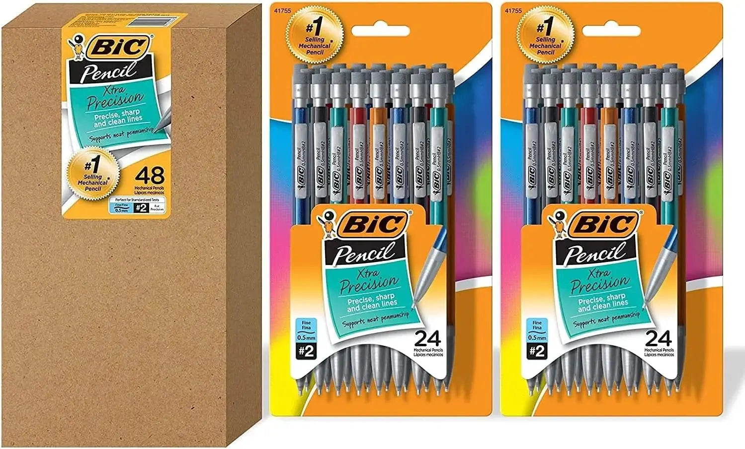 Xtra - Precision Mechanical Pencilhg, Metallic Barrel, Fine Point (0.5Mm), 48 - Count - LUXURY CLOTHESLUXURY CLOTHINGXtra - Precision Mechanical Pencil, Metallic Barrel, Fine Point (0.5Mm), 48 - Count